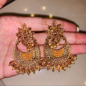 New Gold traditional Indian earrings 🤩